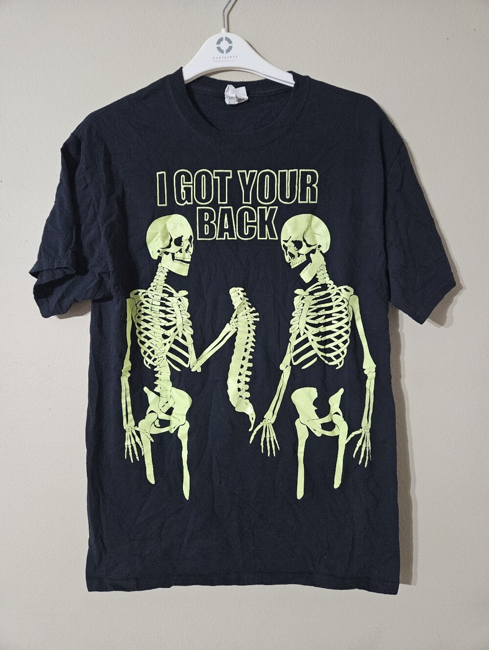 I Got Your Back Skeleton Tshirt Medium